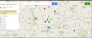 The Neighbourhood Farm Google customer map
