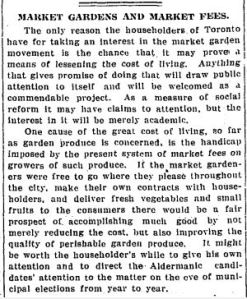 Market Gardens and Market Fees, Globe, Jan. 17, 1911, p. 6 page cut