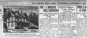 Swiss Cottage Overtaxed Star Daily Nov. 5, 1919 p11