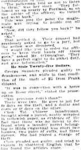 Girls Acquitted Picketed Quietly Star Feb. 21, 1910 p2c